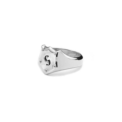 Stolen Girlfriend Club | Shield Signet | Ring | Size N