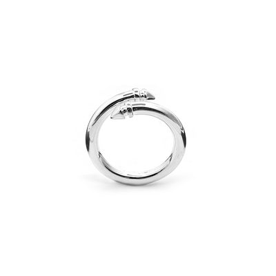 Stolen Girlfriend Club | Twisted Fob | Ring | Size N