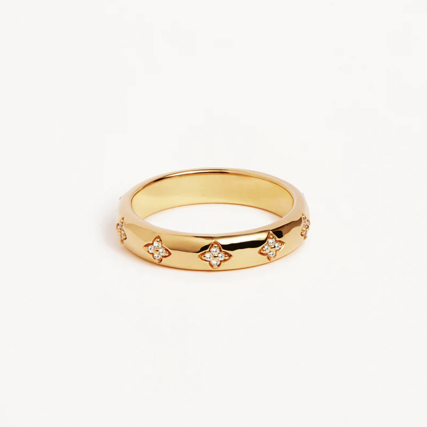 By Charlotte | Bloom With You Lotus | 18k Gold Vermeil | Ring | Size P