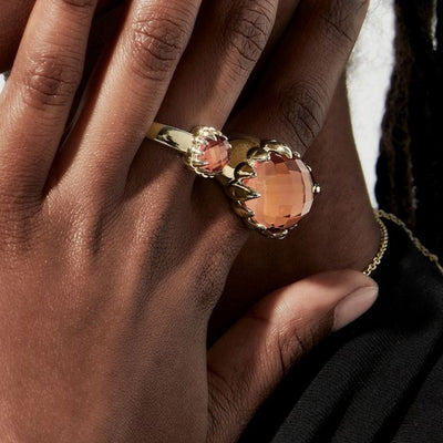 Stolen Girlfriends Club | Claw Ring | Citrine | Gold Plated