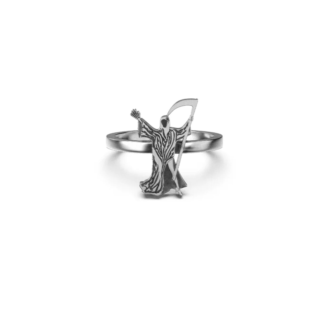 Stolen Girlfriends Club Grim Reaper Ring | Sterling Silver | Size T