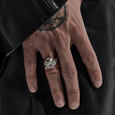 Stolen Girlfriends Club Old English Signet Ring | STG