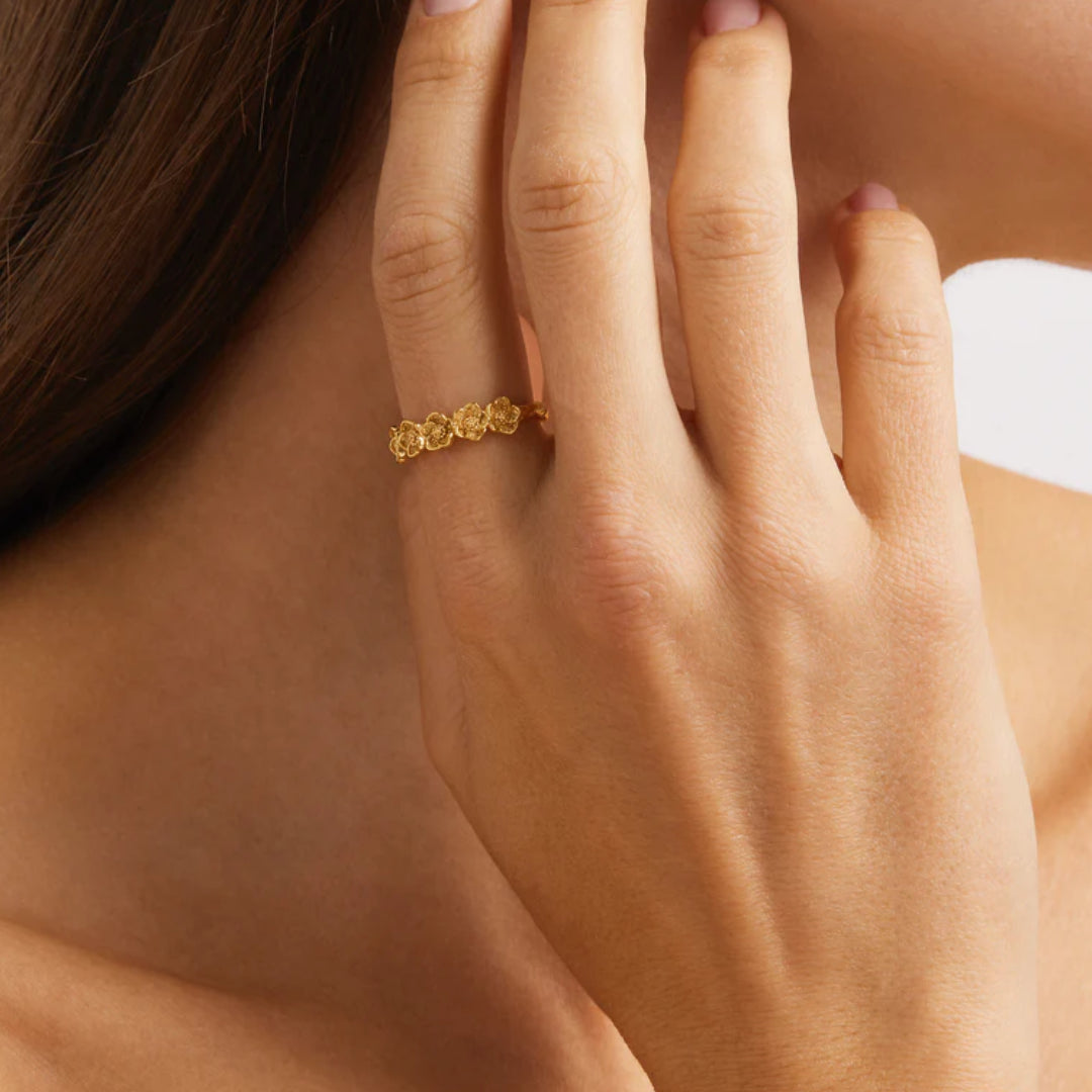 By Charlotte Bloom With Grace Ring | 18K Gold Vermeil