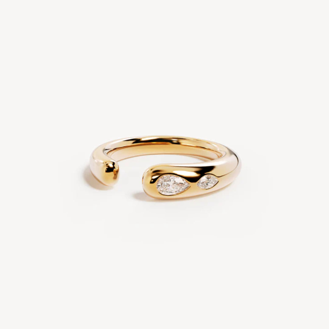 By Charlotte Dewdrop Ring | 18k Gold Vermeil