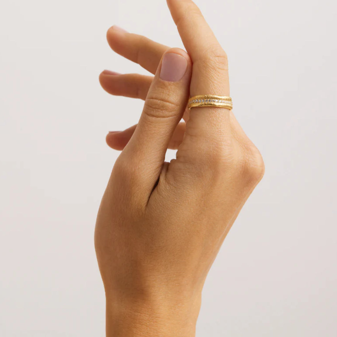 By Charlotte Begin Again Band Ring | 18k Gold Vermeil