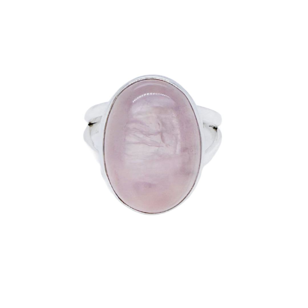 Rose Quartz & Silver Ring