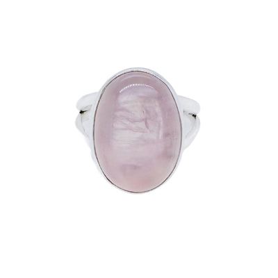 Rose Quartz & Silver Ring
