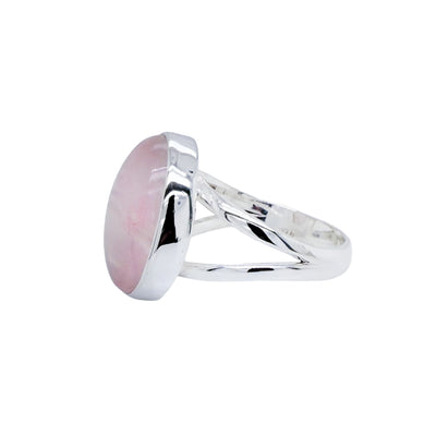 Rose Quartz & Silver Ring