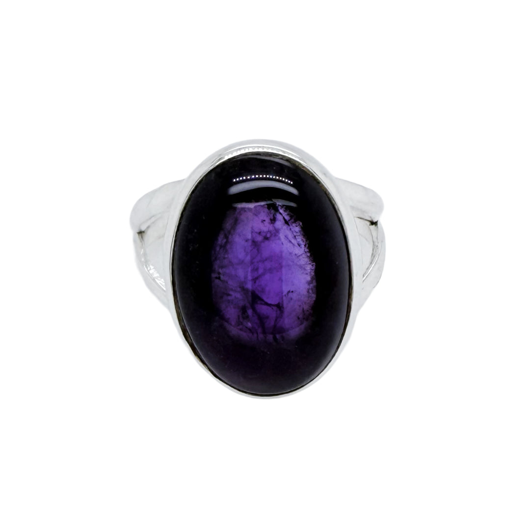 Amethyst & Silver Ring