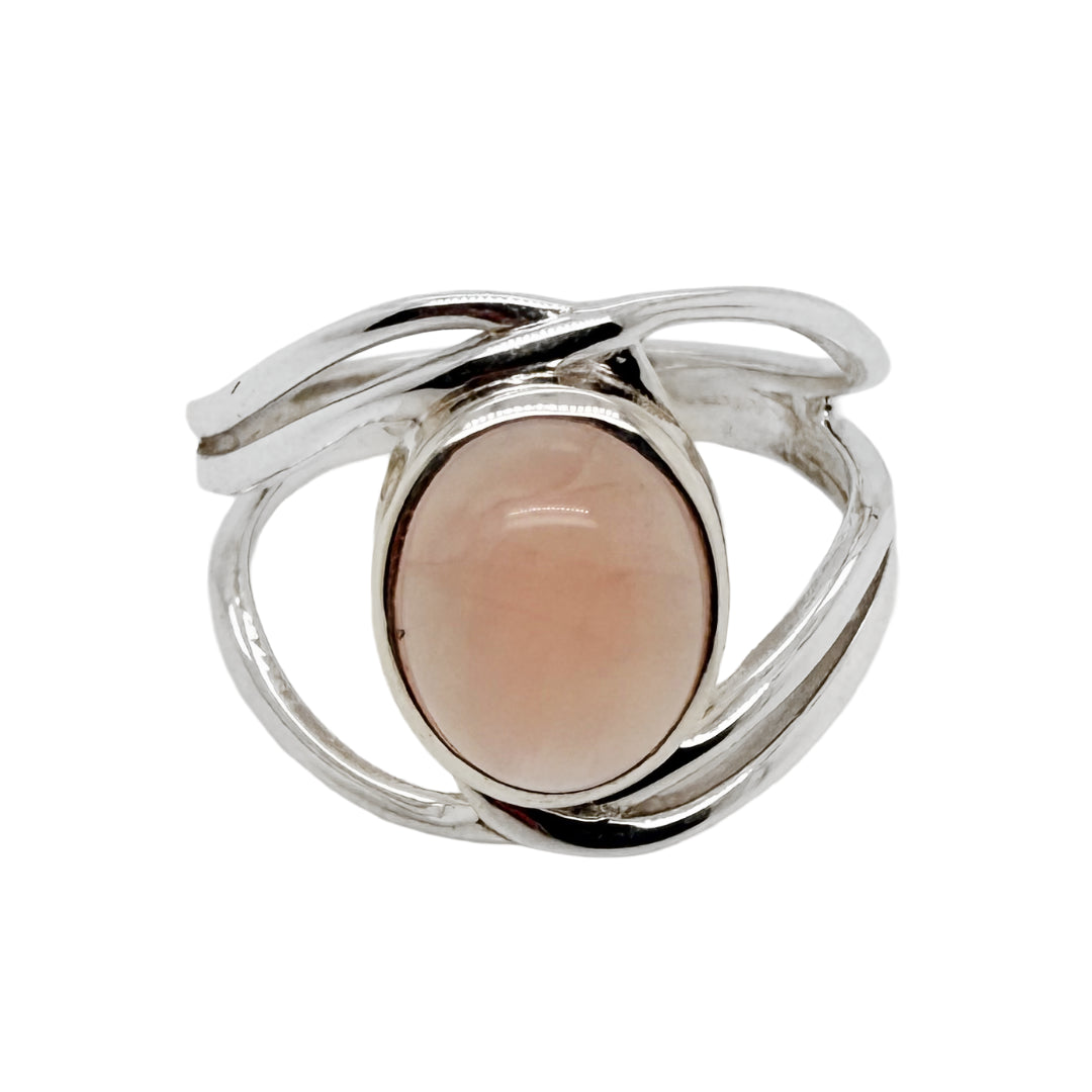 Rose Quartz | Oval | Silver