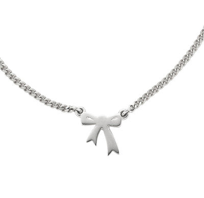 Karen Walker Mini Bow 45cm Necklace | Sterling Silver