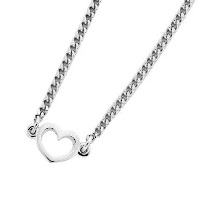 Karen Walker Mini Heart Necklace | Sterling Silver