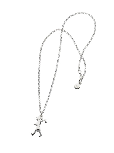 Karen Walker 50cm Sterling Silver Girl With Axe Necklace