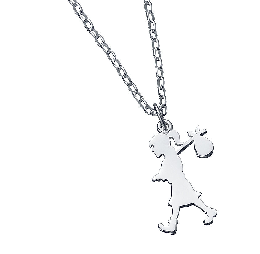 Karen Walker Large Runaway Girl Necklace | 50cm | Silver