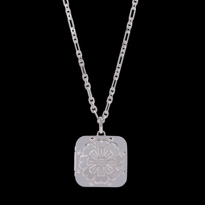 Boh Runga Marigold Locket | Sterling Silver | 70cm