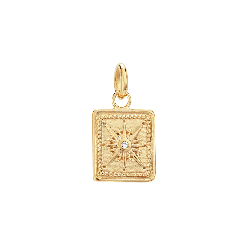 Kirstin Ash Tiny True North Coin | Gold Vermeil