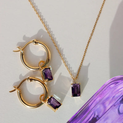 Luna 'Juliet' Purple Amethyst Necklace