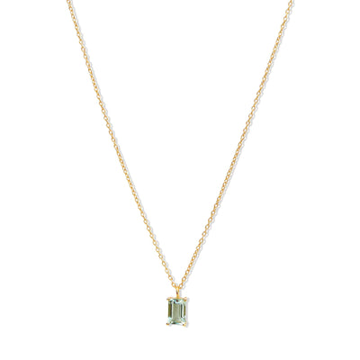 Luna 'Juliet' Green Amethyst Necklace