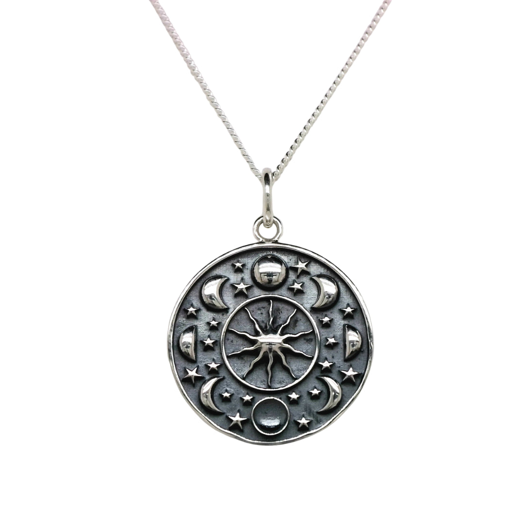 Luna 'Triton' Celestial Necklace | Sterling Silver | 45cm