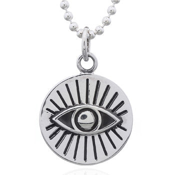 Luna 'Sycorax' Protection Eye Necklace | Silver