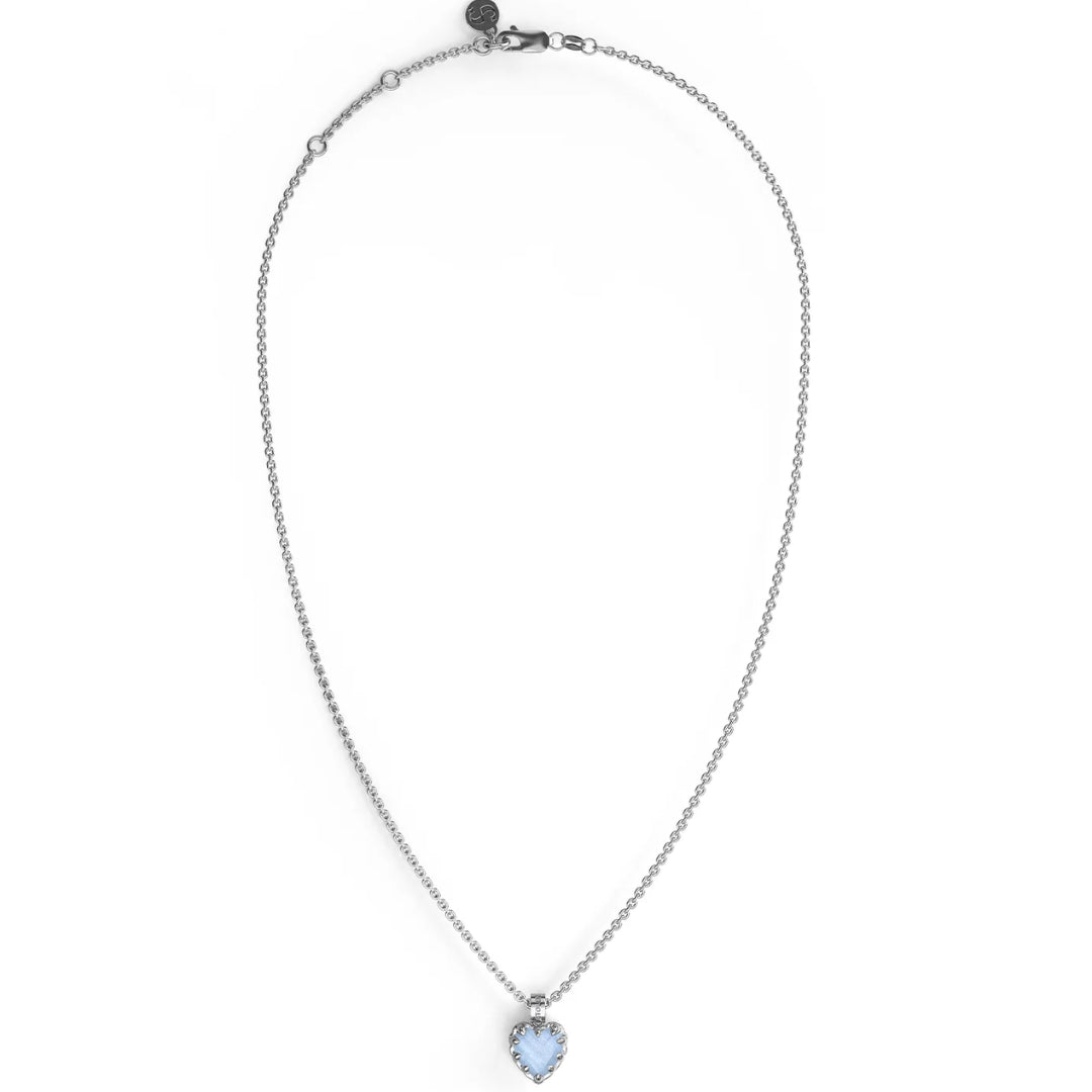 Stolen Girlfriends Club Love Claw Necklace Blue Lace Agate | STG