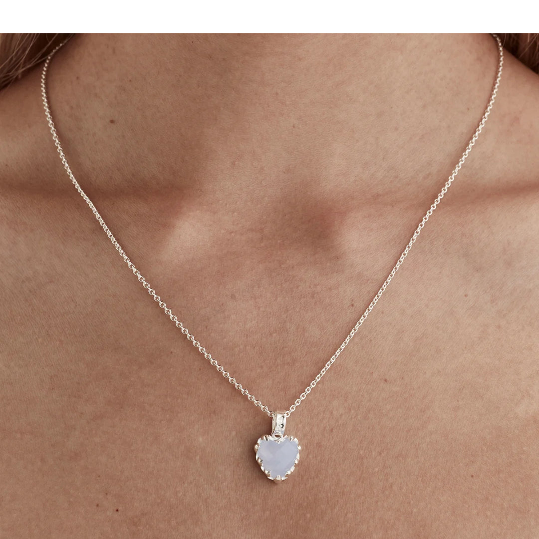 Stolen Girlfriends Club Love Claw Necklace Blue Lace Agate | STG
