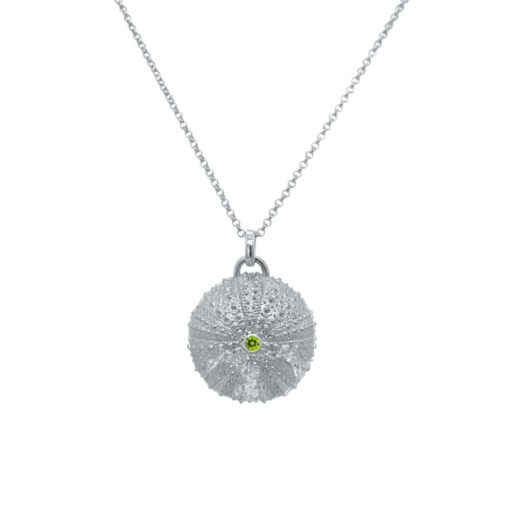 Omnia Sterling Silver Kina Shell with Green Peridot
