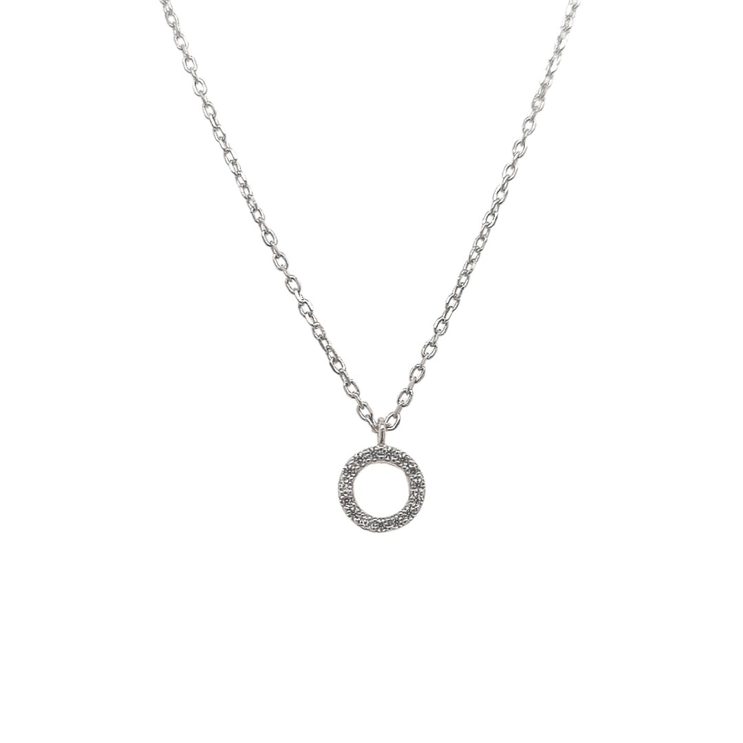 Grace 'Harmony' Petite Circle Necklace | Sterling | 45cm