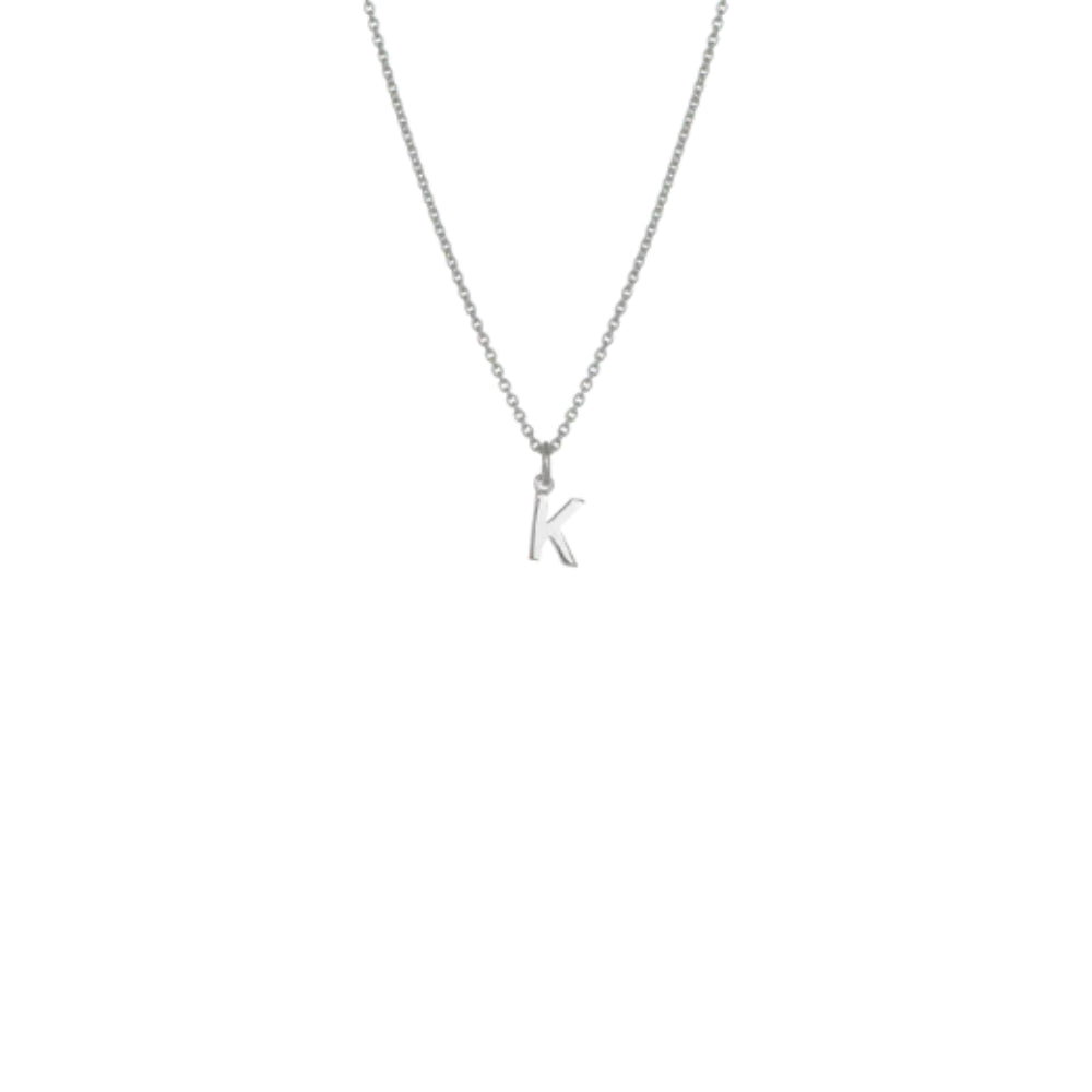 Evolve Mini Letter 'K' Necklace