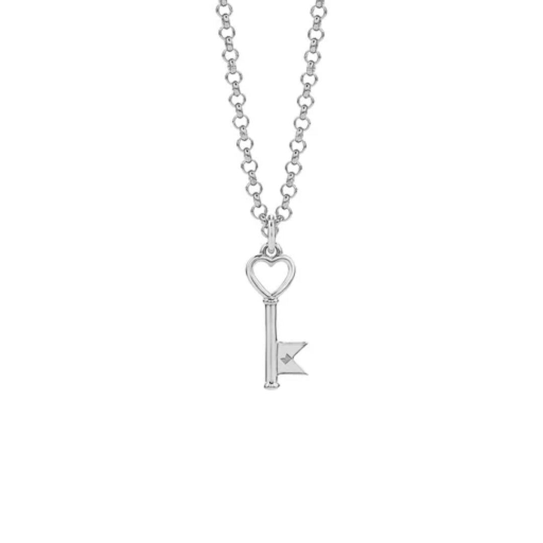 Karen Walker Monogram Key 45cm Necklace | Sterling Silver