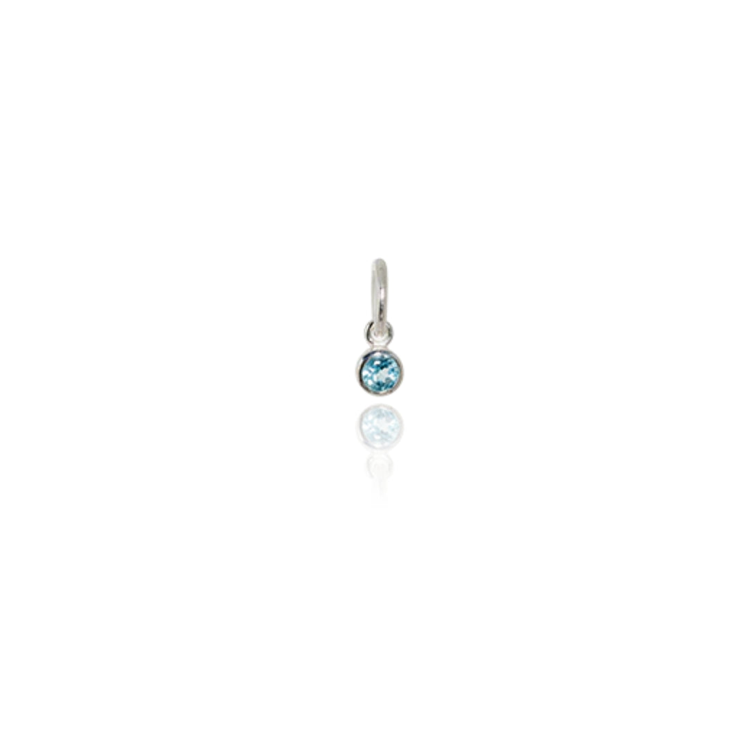 Evolve | December | Silver | Blue Topaz | Pendant Charm