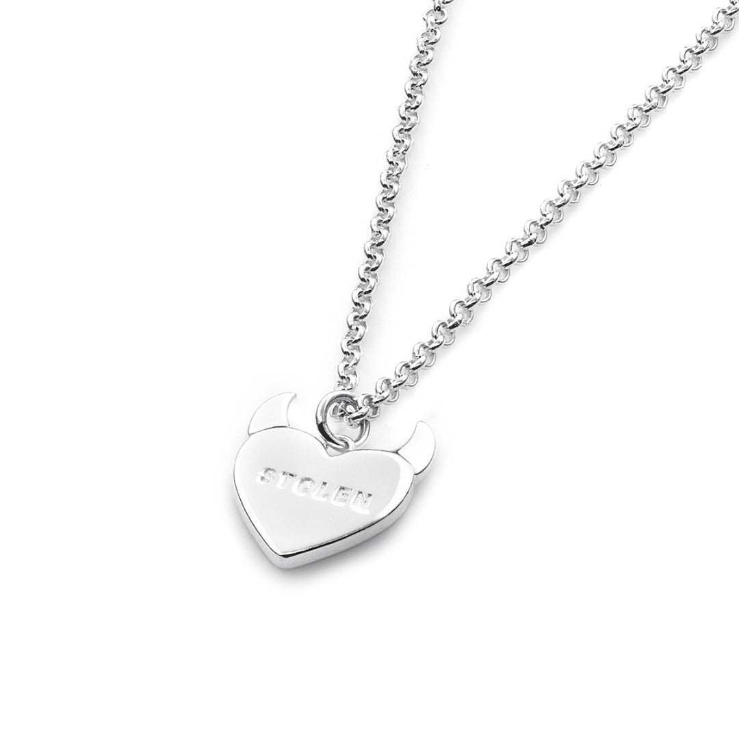 Stolen Girlfriend Club | Silver | Sinister Heart | Necklace | 48+4cm
