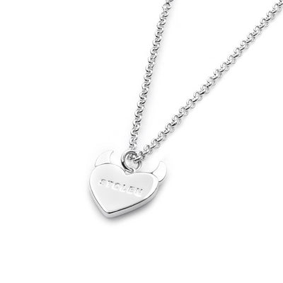 Stolen Girlfriend Club | Silver | Sinister Heart | Necklace | 48+4cm