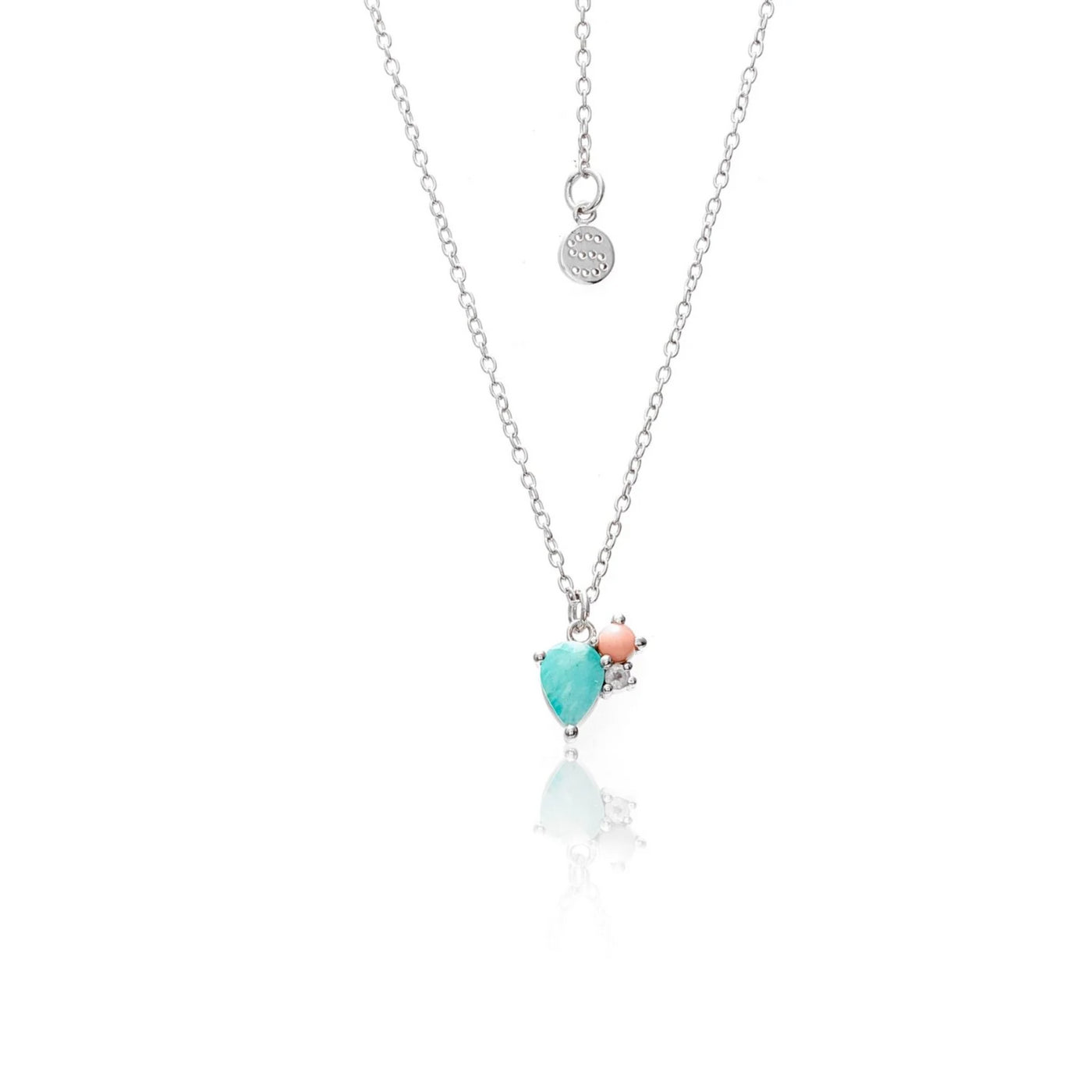 Silk and Steel | Bloom | Amazonite, Rose Quartz and Opal | Necklace
