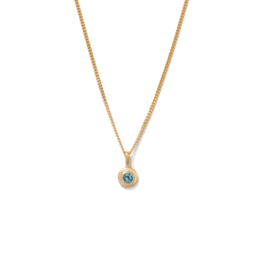 Kirstin Ash | Londan Blue Topaz | September | Birth Stone | Gold Plated | Necklace