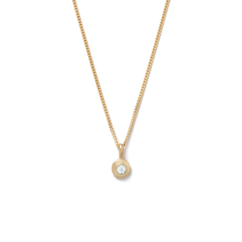 Kirstin Ash | Aquamarine | March | Birth Stone | Gold Plated | Necklace