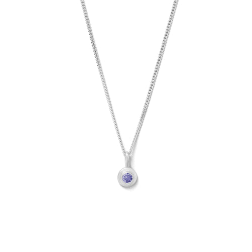 Kirstin Ash | Tanzanite | Dec | Birth Stone | Silver | Necklace