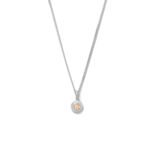 Kirstin Ash | Citrine | November | Birth Stone | Silver | Necklace