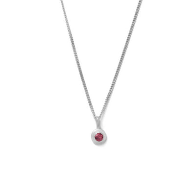 Kirstin Ash | Ruby | July | Birth Stone | Silver | Necklace