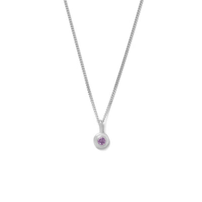 Kirstin Ash | Amethyst | February | Birth Stone | Silver | Necklace