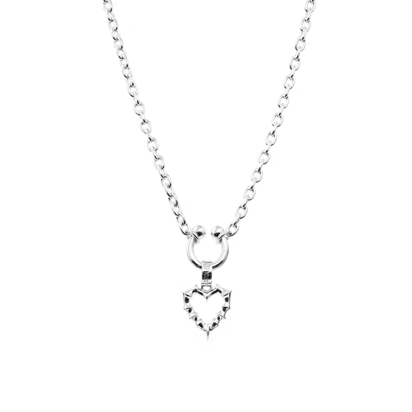 Stolen Girlfriend Club | Heavy Metal Heart | Punk Jagged Heart | Necklace | 46+4cm