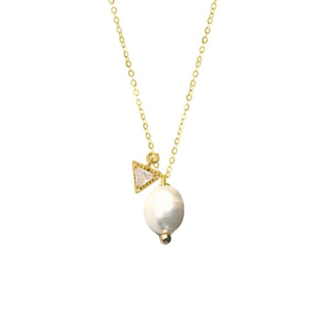 Lindi Kingi | Peal + Prism | Fresh Water Pearl | Gold Plated | Necklace