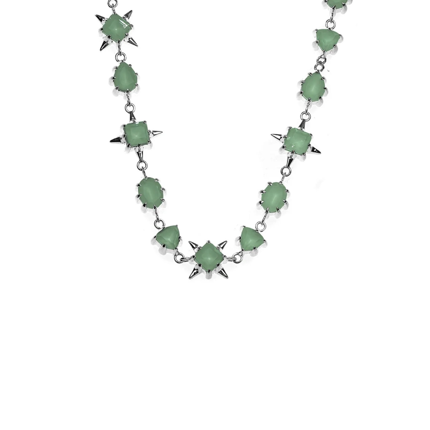 Stolen Girlfriend Club | Precious Punk | Green Amethyst | Eternity Necklace