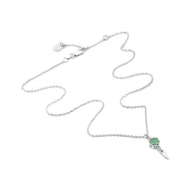 Stolen Girlfriend Club | Precious Punk Spike | Green Amethyst | Necklace