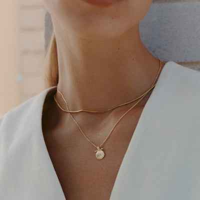 Kirstin Ash | Rise Coin Necklace | YG Plated