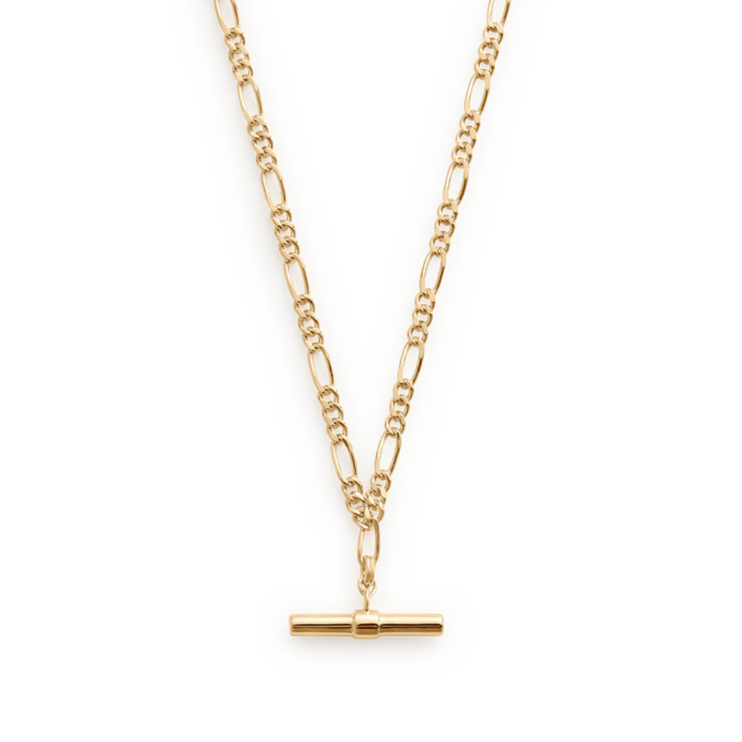 Kirstin Ash | Rhythm T-Bar Necklace | YG Plated