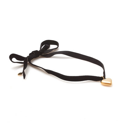 Silk and Steel | Cupid | Gold Plated | Heart Choker