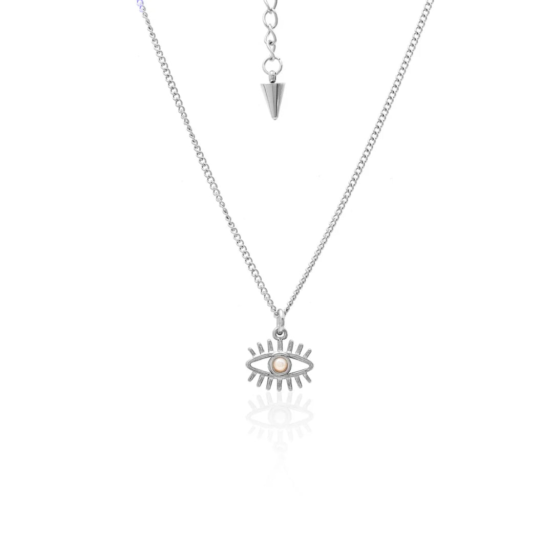 Silk and Steel | Necklace | Silver | Pearl