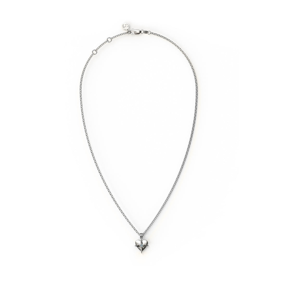 Stolen Girlfriends Club | Birthstone Heart Necklace | March