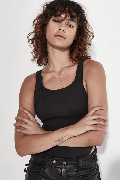 Stolen Girlfriends Club | Birthstone Heart Necklace | April